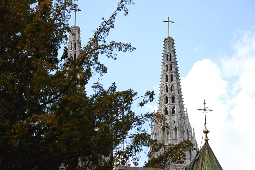 Cathedral of the Assumption of the Blessed Virgin Mary, landmark in Zagreb, Croatia.