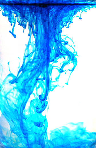 Ink in Water blue