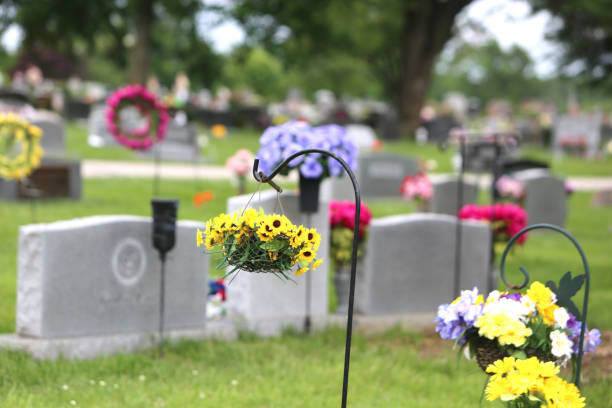 Cemetery Graves cemetery graves grave digger stock pictures, royalty-free photos & images