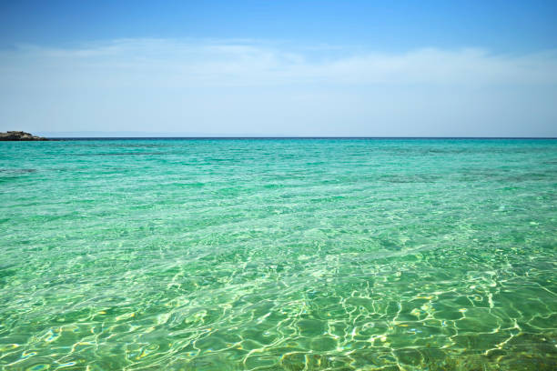 istock beautiful green blue sea on a sunny day 1400468840