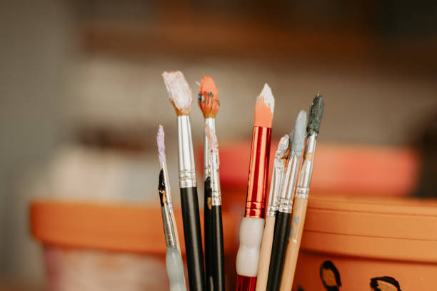istock Paintbrushes for painting 1400477661