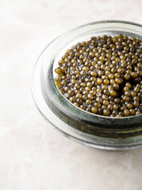 istock Caviar, Black caviar in jar 1400478131