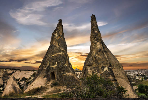 istock Mountain landscape panoramic view. Cappadocia, Turkey. Goreme national park. 1400481339