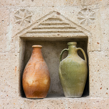 Two ceramic old jugs, Turkey