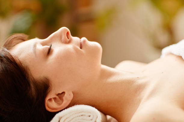 istock Woman in SPA Profile View 1400492027