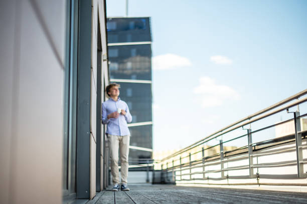 istock Young businessman on a break 1400493197
