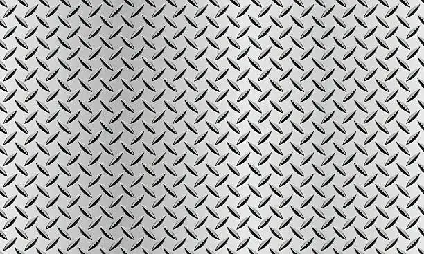 Vector illustration of Seamless background with a diamond plate texture