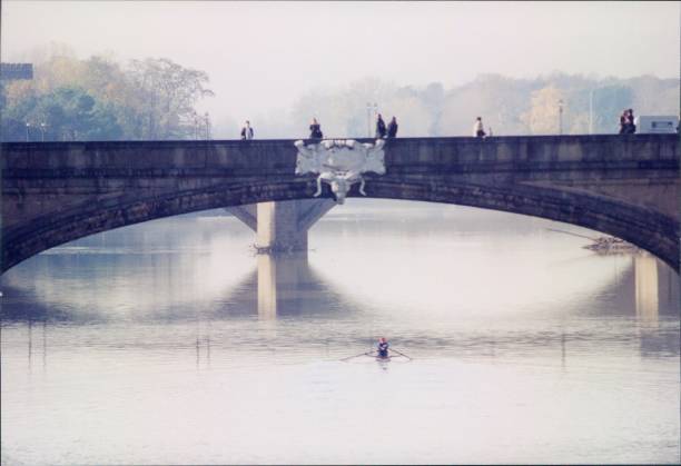 USA Washington Seattle    rowing contest on union lake blurring eights
