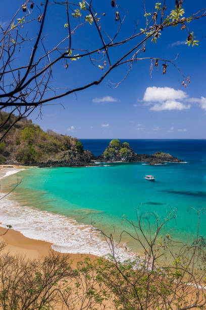 Fernando de Noronha, Sancho bay beach, Pernambuco, Brazil on December 14, 2021
