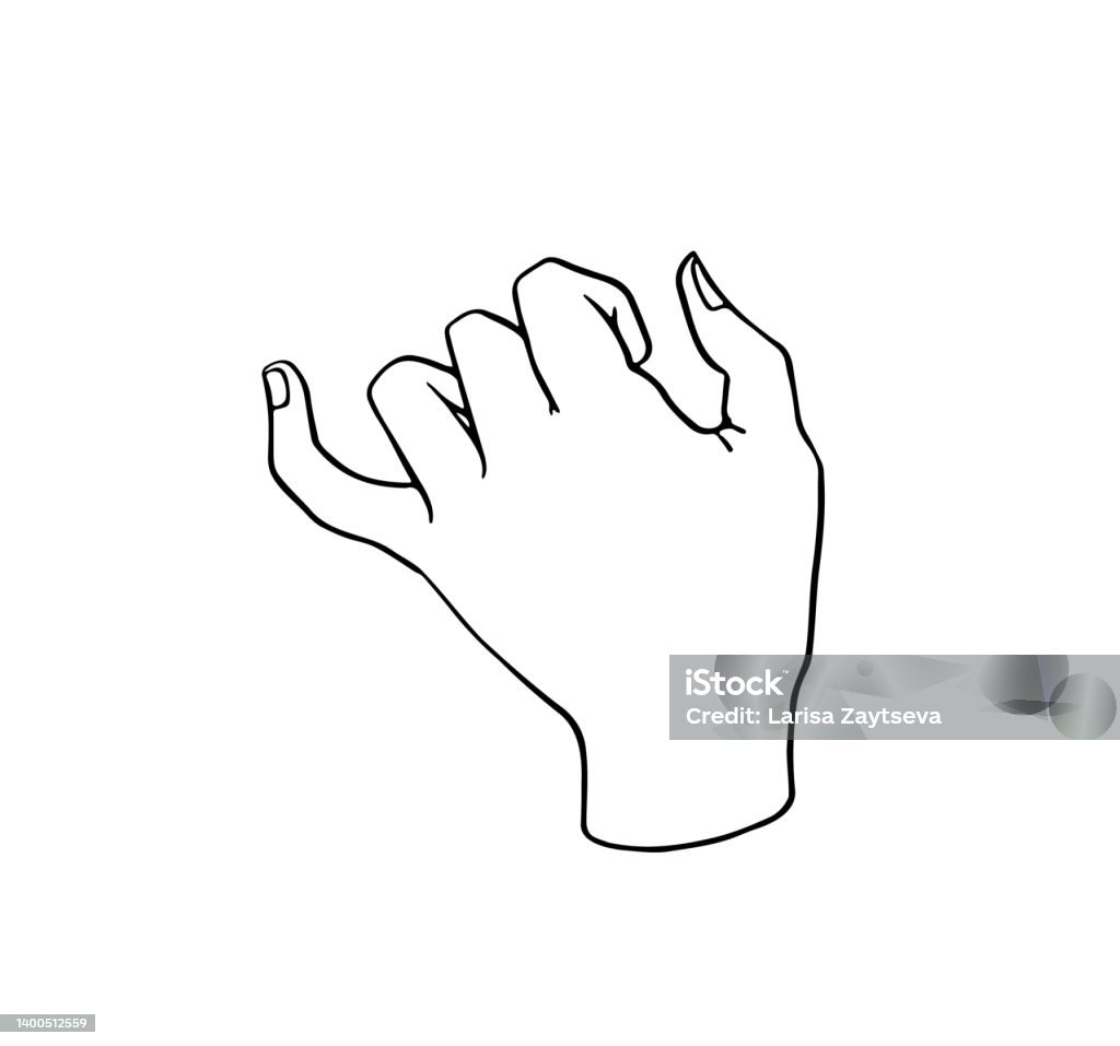 Bản Phác Thảo Pinky Vẽ Nguệch Ngoạc Bàn Tay Bằng Ngón Tay Út Hình ...