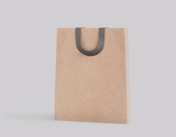 istock 3d render of shopping bag on transparent background,clipping path. 1400512574