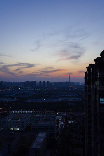 istock Modern residential building at sunset 1400514320