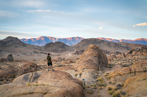 Hills and rock formations near the eastern slope of the Sierra Nevada