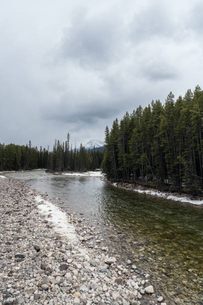 istock Relaxing riverside highway in Banff National Park 1400521697
