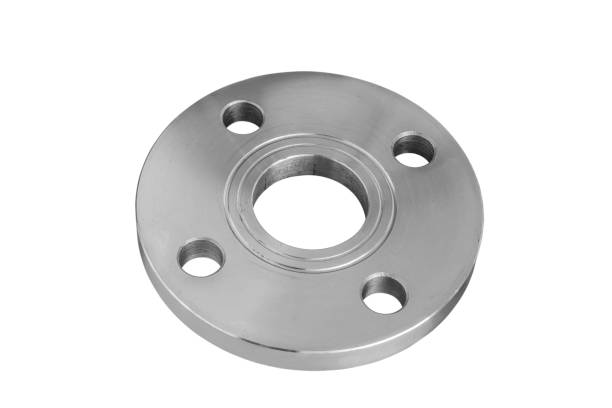 industrial steel flange - flange imagens e fotografias de stock