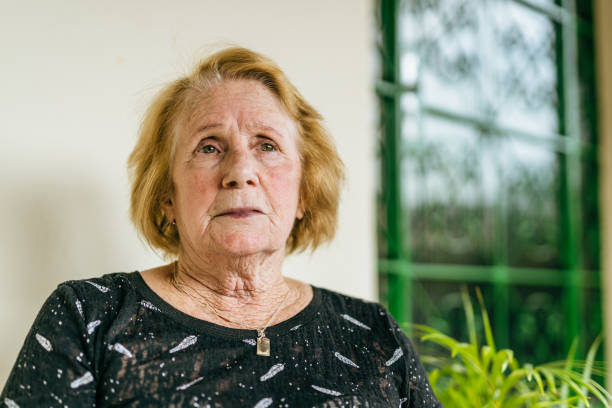 istock Elderly woman looking away 1400523336