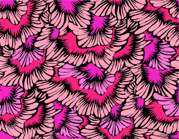 Vector illustration of Organic textured patterns for wallpapers and backgrounds inspired by nature forms.