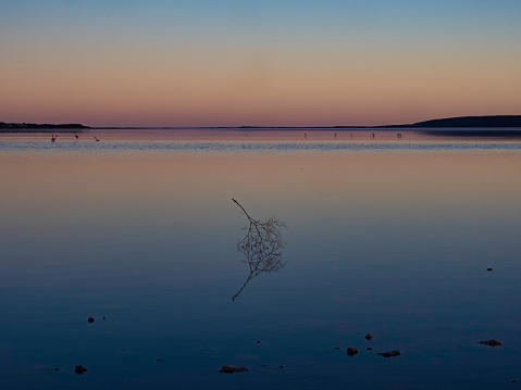 Sunrise stillness at Hutt Lagoon Port Gregory Western Australia
