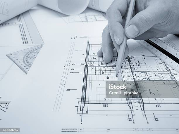 건축설계사 왜고너의 Workspace 건설 산업에 대한 스톡 사진 및 기타 이미지 - 건설 산업, 건축, 계획
