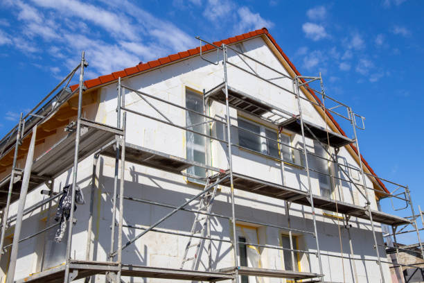 istock Thermal insulation of a house facade 1400551126
