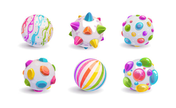istock Colorful cartoon rainbow busters, color bomb set. 1400554458