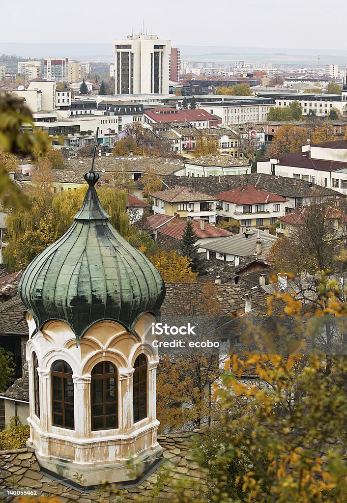 Lovech town Overview of Lovech town in autumn season, Bulgaria Ancient Stock Photo