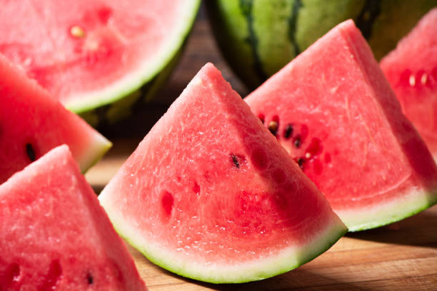 istock fresh sliced watermelon fruit on wooden  background 1400555735