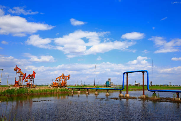 Oil pipes and valves