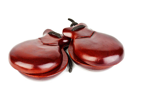 castanets castanets isolated on the white background castanets stock pictures, royalty-free photos & images