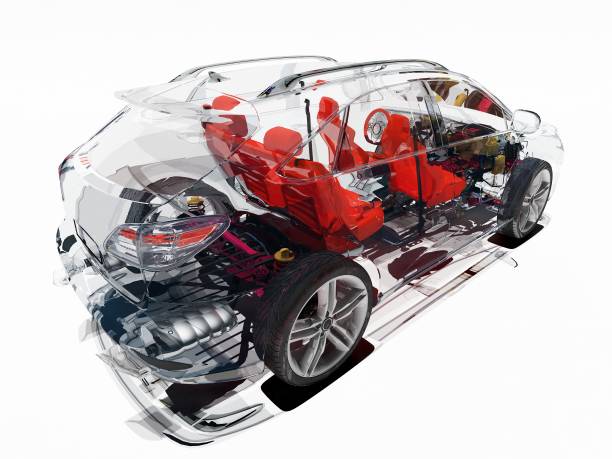 istock Transparent model cars. 1400561140