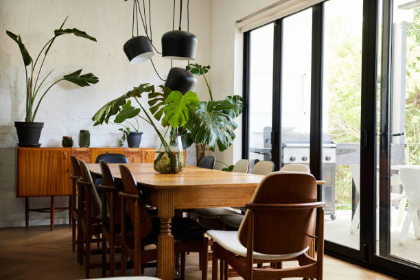 istock Dining area of a comfortable open plan home 1400562227