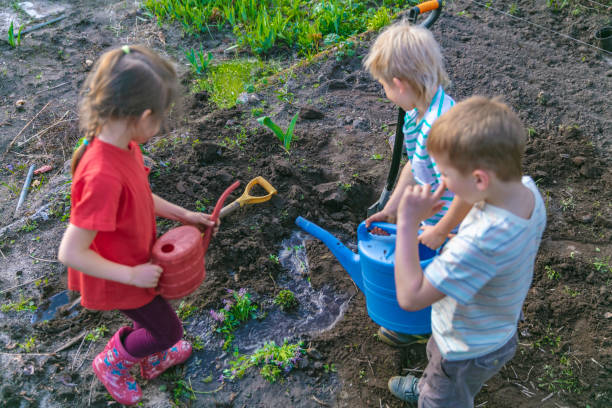 istock Children gardening 1400562331