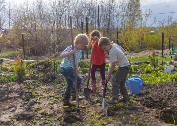 istock Children gardening 1400562333
