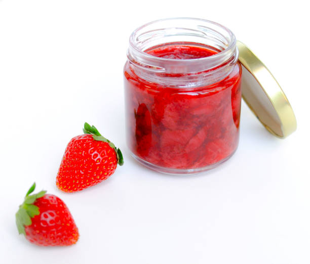 istock Strawberry jam and fresh strawberries 1400562401