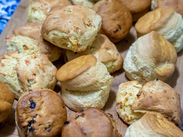 istock Freshly baked miniature bread buns and rolls 1400568361