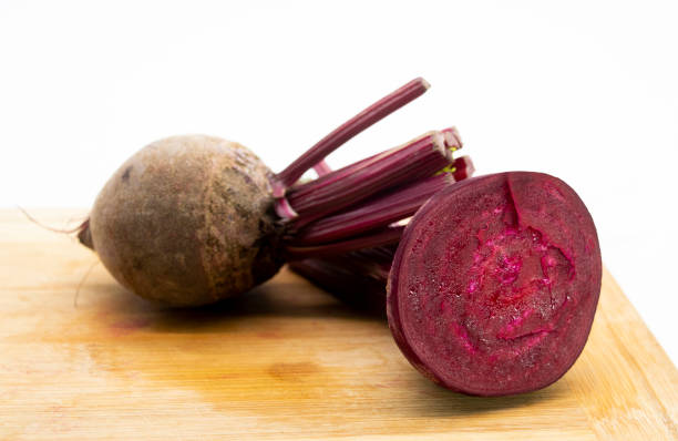 istock Beet also known as beetroot isolated on white background with clipping path and full depth of field. 1400575236