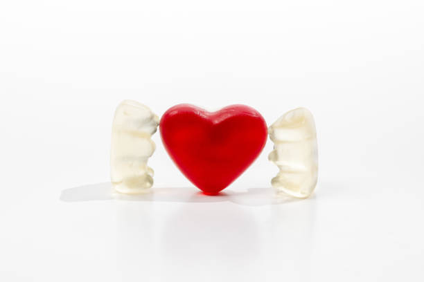 istock Love Concept with Gummi Bears and red heart 1400576689