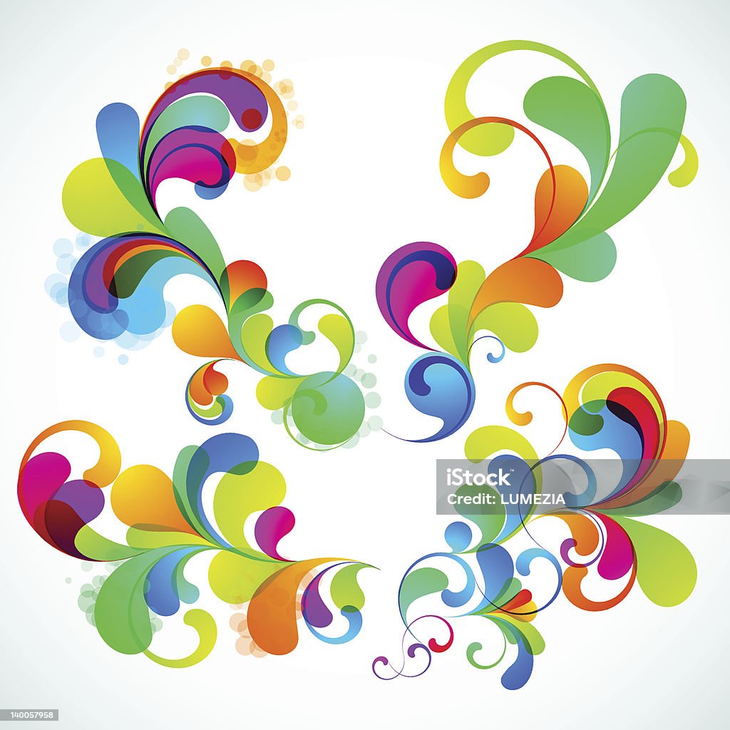Colored Vector Object Colorful Vector Elements Set Eps10 Stock Illustration - Download Image ...
