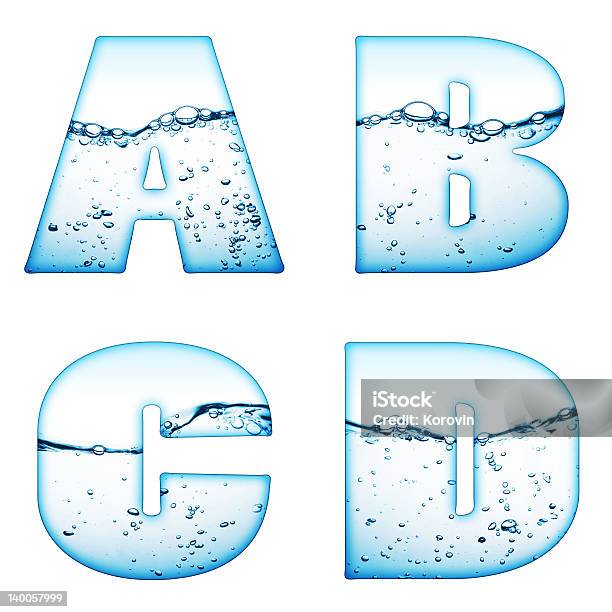 Einen Buchstaben Des Alphabets Wasser Wave Stockfoto und mehr Bilder von Alphabet - Alphabet, Spritzendes Wasser, Wasser