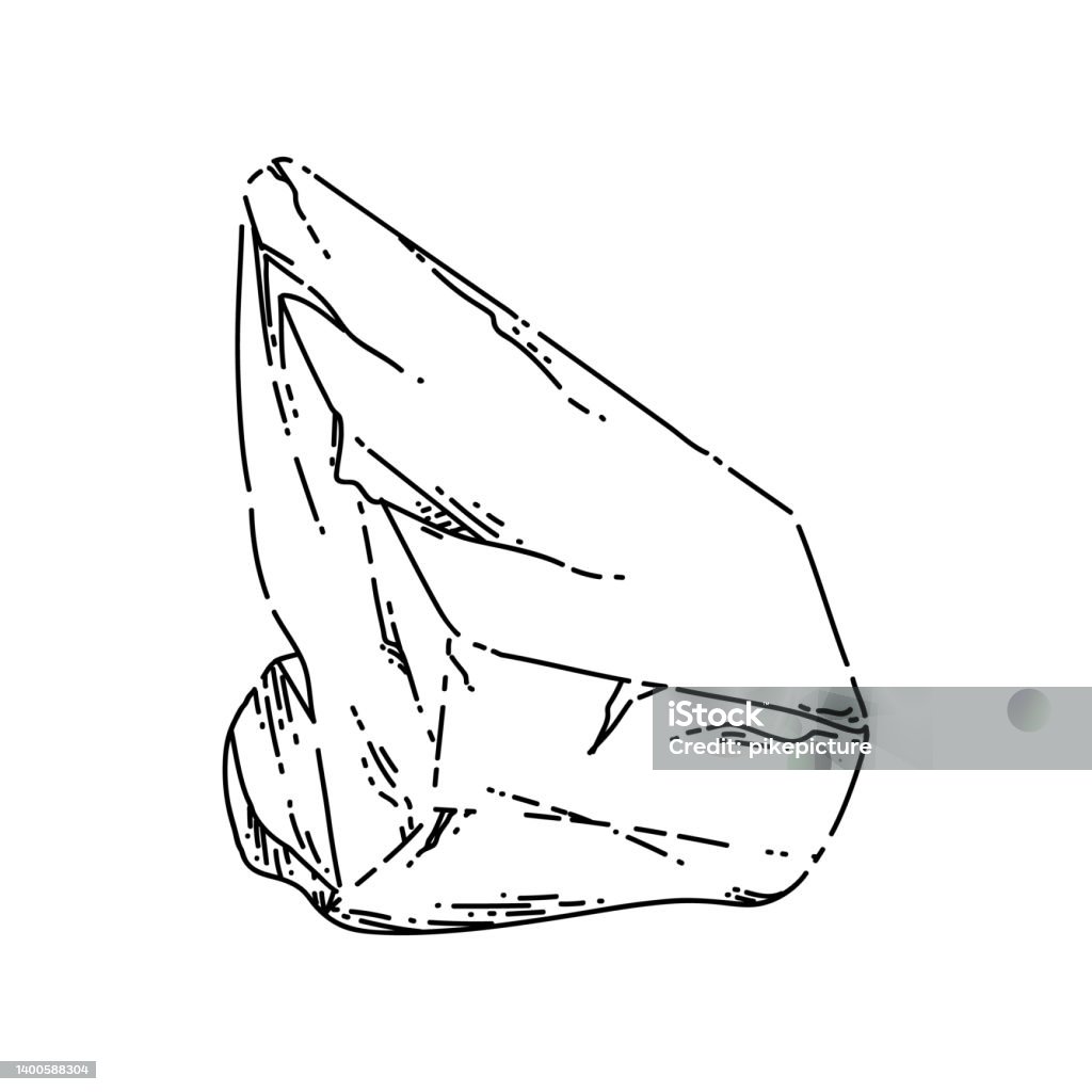 Vectores Roca Ilustración de Boceto De Roca Dibujado A Mano Vector y más Vectores ...