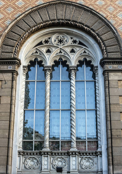 istock Window design of Odessa Philharmonic, Ukraine. Baroque style 1400590975