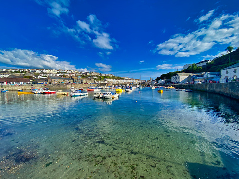 Photograph of Porthleven Harbour and Village in Cornwall