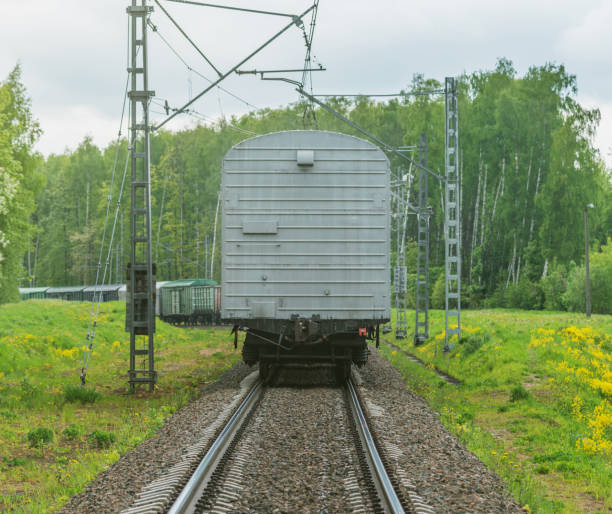istock Freight train arrives to the station. 1400598501