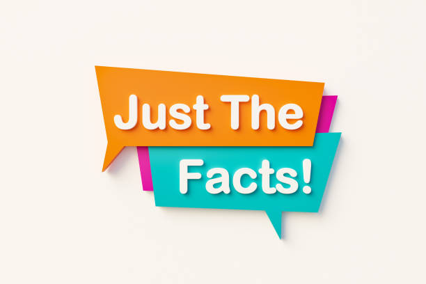 Just the facts, cartoon speech bubble.