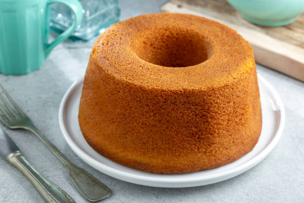 istock Delicious cornmeal cake, traditional Brazilian cake. 1400612797