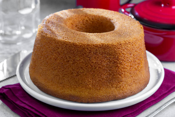 istock Delicious cornmeal cake, traditional Brazilian cake. 1400612812