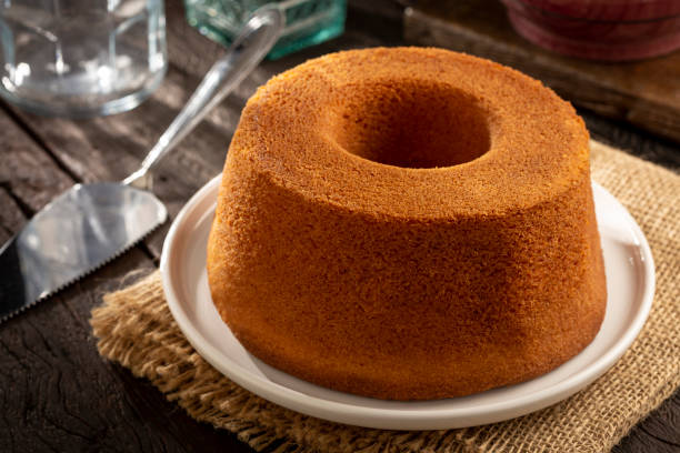 istock Delicious cornmeal cake, traditional Brazilian cake. 1400612815