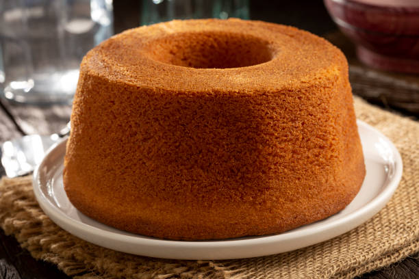 istock Delicious cornmeal cake, traditional Brazilian cake. 1400612816