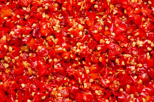 Chopped Red chillies texture