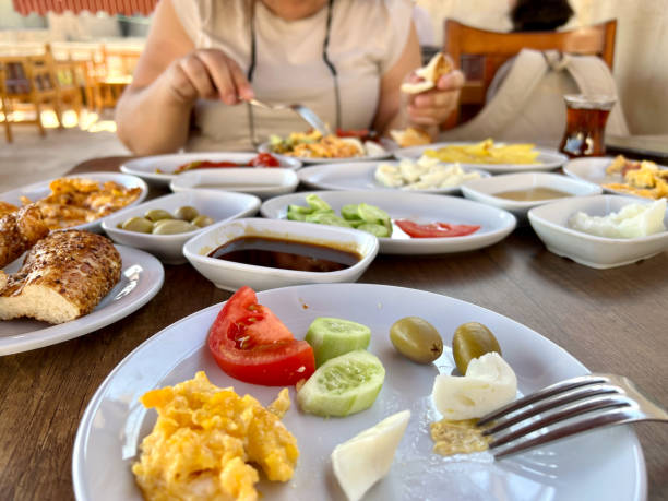 istock traditional turkish breakfast spread on table in Turkey 1400616045